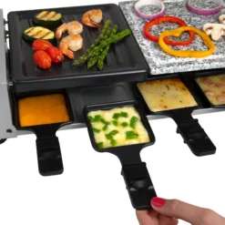 CucinaPro Deluxe 8-Pan Cheese Raclette -Home Kitchen image 118