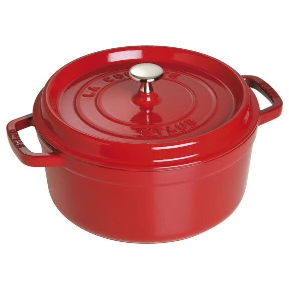 Staub Round Cocotte 4 Quart Cherry 3 Staub Round Cocotte 4 Quart Cherry