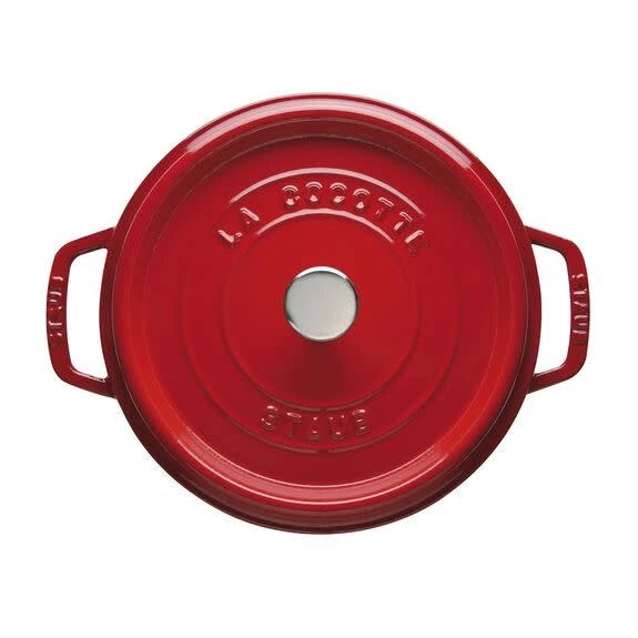 Staub Round Cocotte 4 Quart Cherry 4 Staub Round Cocotte 4 Quart Cherry - Image 2