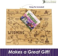 Totally Bamboo - Destination Wyoming Cutting Board -Home Kitchen image 144