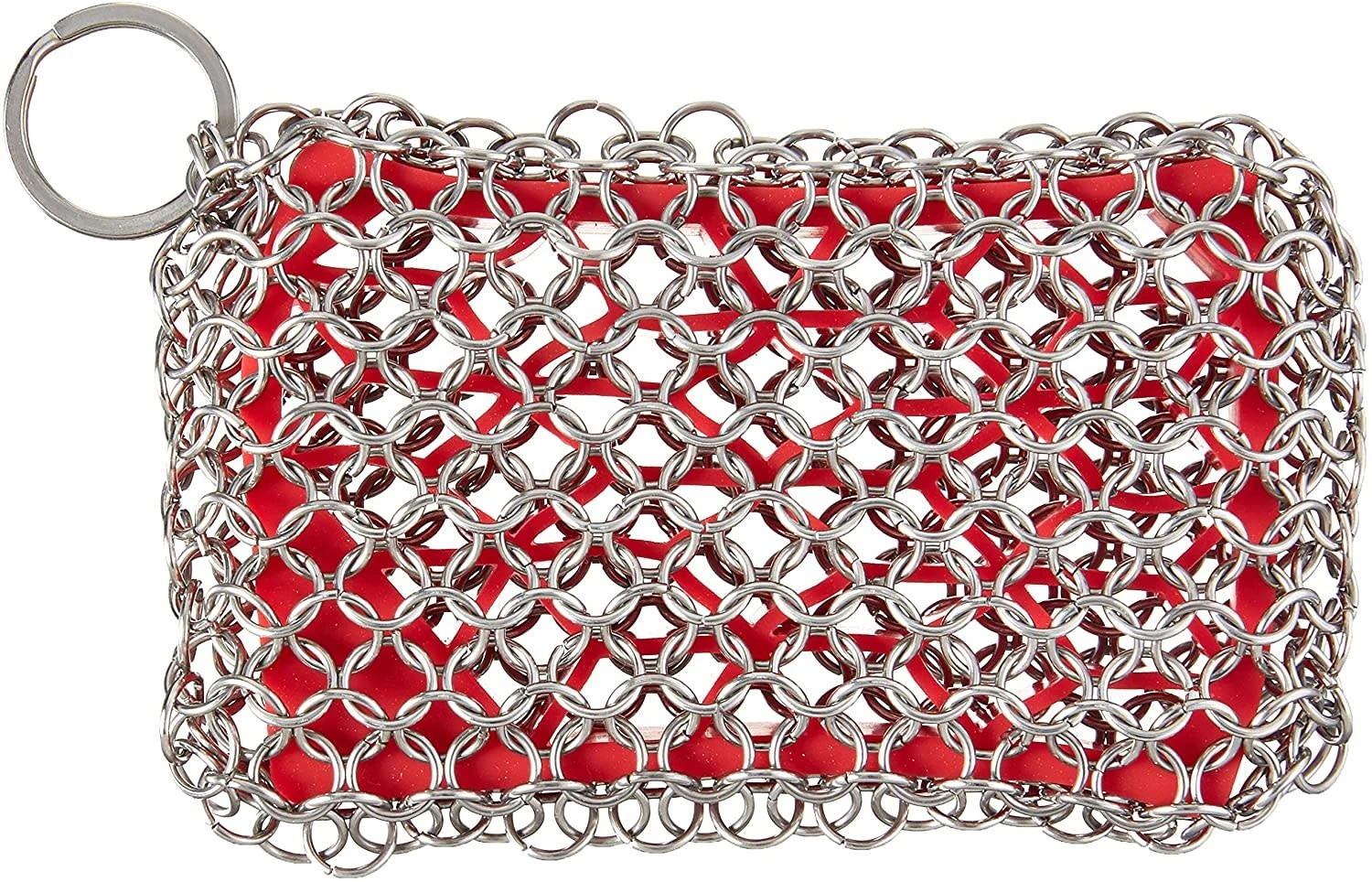 Lodge Chainmail Scrubbing Pad Red 4 Lodge Chainmail Scrubbing Pad Red - Image 2