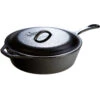 Lodge Cast Iron Covered Deep Skillet, 5 Qt.