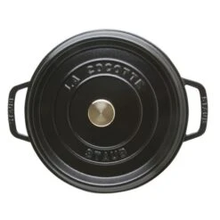 Staub Cocotte Round 4 QT Black 11 Staub Cocotte Round 4 QT Black -Home Kitchen image 1491