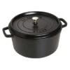 Staub Cocotte Round 9 Quart, Black 1 Staub Cocotte Round 9 Quart, Black -Home Kitchen image 1499