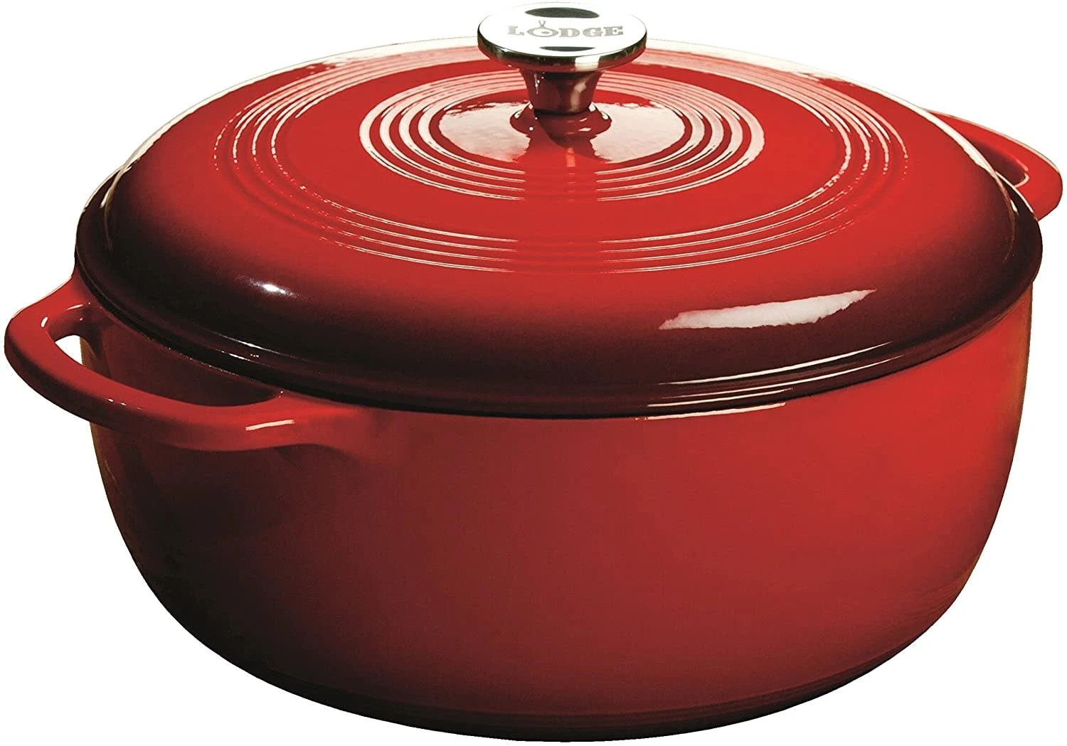 Lodge Dutch Oven, 7.5 Qt. Red 3 Lodge Dutch Oven, 7.5 Qt. Red