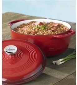 Lodge Dutch Oven, 6 Qt. Red -Home Kitchen image 1515