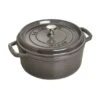 Staub Cocotte Round 5.5 Quart, Graphite 2 Staub Cocotte Round 5.5 Quart, Graphite -Home Kitchen image 1537