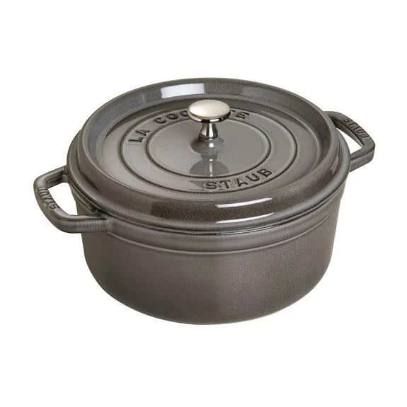 Staub Cocotte Round 5.5 Quart, Graphite 3 Staub Cocotte Round 5.5 Quart, Graphite