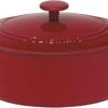 Cuisinart 5.5 Qt. Cast Iron Oval Covered Casserole Pan -Home Kitchen image 1544