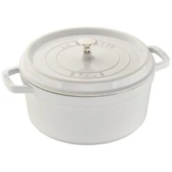 Staub Cocotte Round 5.5 QT White