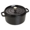 Staub Cocotte Round 5.5 Quart, Black
