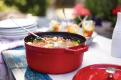 Staub Cocotte Round 7 Quart, Cherry -Home Kitchen image 1578