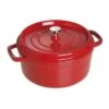 Staub Cocotte Round 5.5 Quart, Cherry