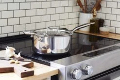 Heritage Steel 4 Qt. Saucepan With Lid -Home Kitchen image 1644