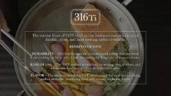 Heritage Steel 4 Qt. Saucepan With Lid -Home Kitchen image 1646