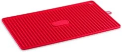 Better Houseware Silicone Drying Mat/Trivet - Red