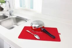 Better Houseware Silicone Drying Mat/Trivet - Red 10 Better Houseware Silicone Drying Mat/Trivet - Red -Home Kitchen image 1711
