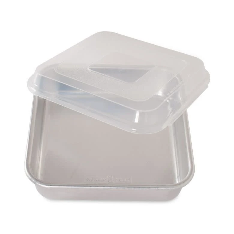 Nordic Ware Square Cake Pan W/Storage Lid - 9"x9"x2.5" 3 Nordic Ware Square Cake Pan W/Storage Lid - 9"x9"x2.5"