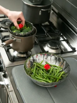 RSVP Endurance® Steamin’ In The Rain Vegetable Steamer 12 RSVP Endurance® Steamin’ In The Rain Vegetable Steamer -Home Kitchen image 184