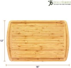 Totally Bamboo Malibu Groove Cutting Board, 18" X 12" X 3/4" 11 Totally Bamboo Malibu Groove Cutting Board, 18" X 12" X 3/4" -Home Kitchen image 189