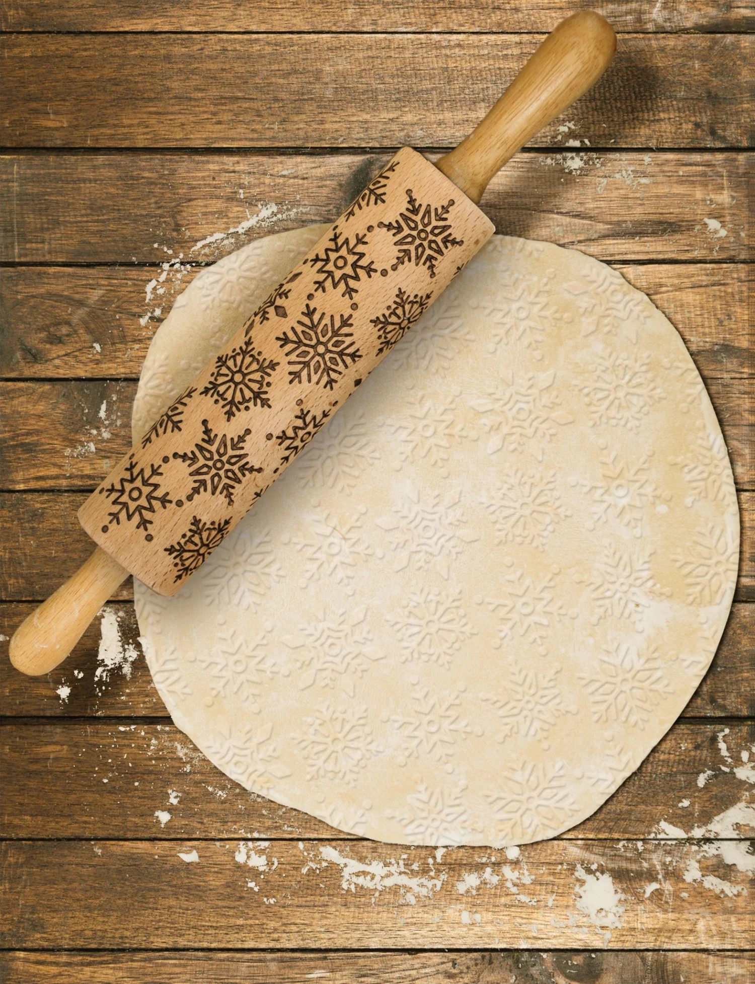 HIC Mrs. Anderson's Snowflake Rolling Pin