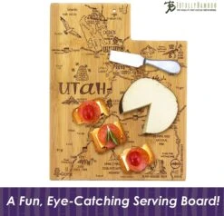 Totally Bamboo Destination Utah Cutting Board 12 Totally Bamboo Destination Utah Cutting Board -Home Kitchen image 193
