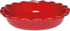 Emile Henry LeGrande Pie Dish Burgandy, 12"