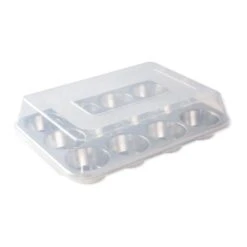Nordic Ware Naturals 12 Cavity Muffin Pan W/Lid