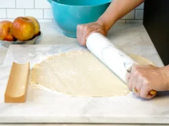 RSVP White Marble Rolling Pin With Stand -Home Kitchen image 214