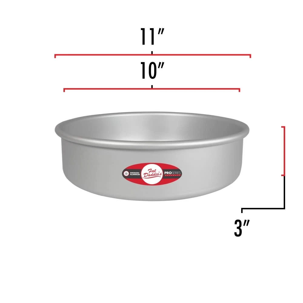 Fat Daddio's Cake Pan 10" X 3" 4 Fat Daddio's Cake Pan 10" X 3" - Image 2