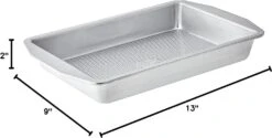 USA Pan American Bakeware Classic Rectangular Cake Pan, 9" X 13" X 2" -Home Kitchen image 2230