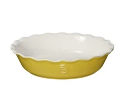 Emile Henry Pie Dish Leaves 9"