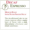 Fresh Roasted Coffee - DECAF Espresso
