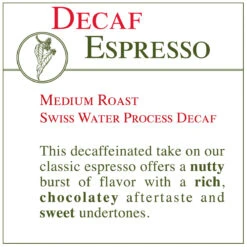 Fresh Roasted Coffee - DECAF Espresso