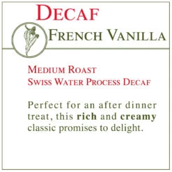 Fresh Roasted Coffee - DECAF French Vanilla