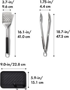 OXO Good Grips 3-Piece Grilling Tool Set -Home Kitchen image 2343