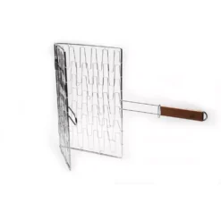 Outset Chrome FIex GriII Basket Rosewood HandIe -Home Kitchen image 235