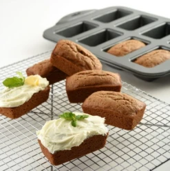 Norpro N/S 8 Pc Mini Loaf Pan -Home Kitchen image 240