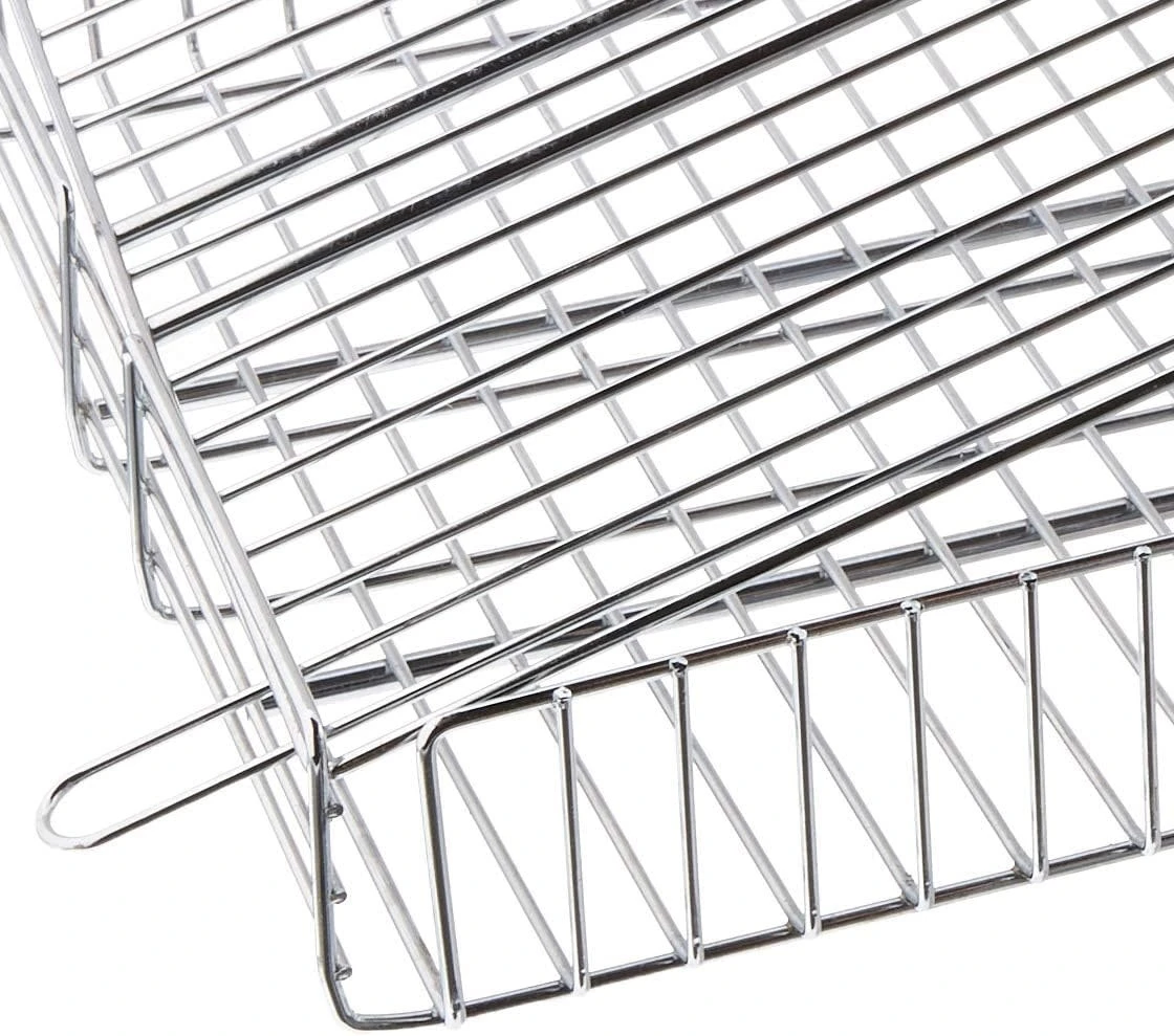 Fox Run Chrome Grill Basket With Rosewood Handle 5 Fox Run Chrome Grill Basket With Rosewood Handle - Image 3