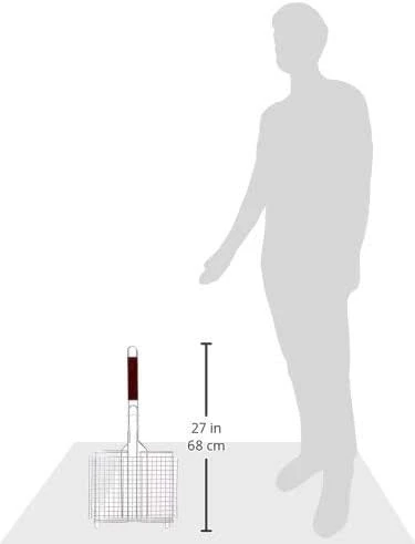 Fox Run Chrome Grill Basket With Rosewood Handle 6 Fox Run Chrome Grill Basket With Rosewood Handle - Image 4