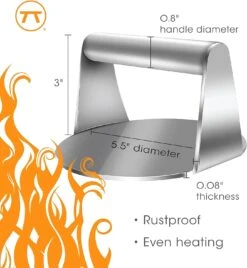 Fox Run Burger Press, Stainless Steel -Home Kitchen image 2452
