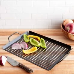 Outset Grill Grid With Handles, Non-Stick -Home Kitchen image 2476