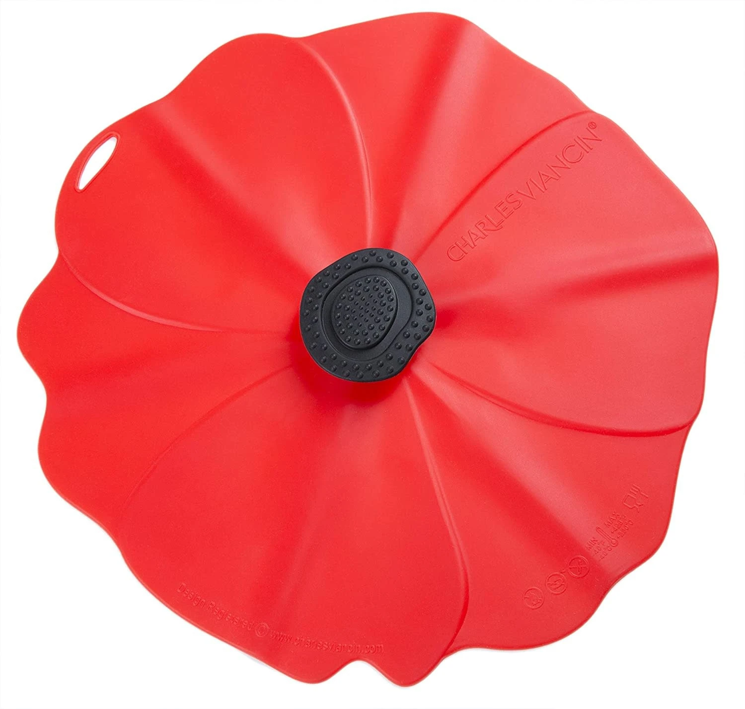 Charles Viancin Poppy Lid (Red) Gift-Box - Set/4 (11'', 9'', 6'', 4'') 5 Charles Viancin Poppy Lid (Red) Gift-Box - Set/4 (11'', 9'', 6'', 4'') - Image 3