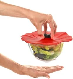 Charles Viancin Poppy Lid (Red) Gift-Box - Set/4 (11'', 9'', 6'', 4'') 16 Charles Viancin Poppy Lid (Red) Gift-Box - Set/4 (11'', 9'', 6'', 4'') -Home Kitchen image 2495