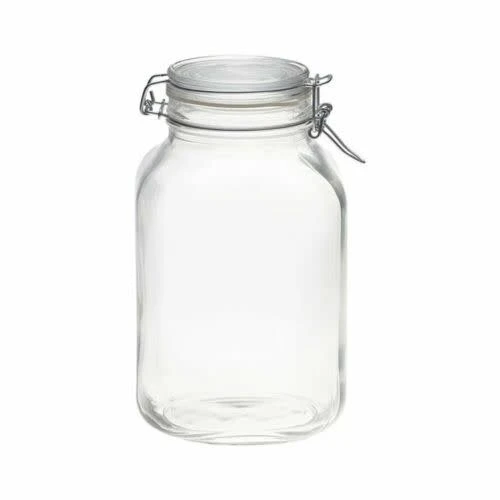 Bormioli Rocco Bormioli Glass Storage Jar W/ Locking Lid, 101.5 OZ 3 Bormioli Rocco Bormioli Glass Storage Jar W/ Locking Lid, 101.5 OZ