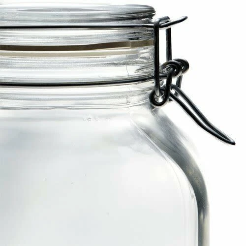 Bormioli Rocco Bormioli Glass Storage Jar W/ Locking Lid, 101.5 OZ 5 Bormioli Rocco Bormioli Glass Storage Jar W/ Locking Lid, 101.5 OZ - Image 3
