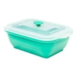 Collapse It 3 Cup Silicone Rectangle - Turquois 13 Collapse It 3 Cup Silicone Rectangle - Turquois -Home Kitchen image 2544