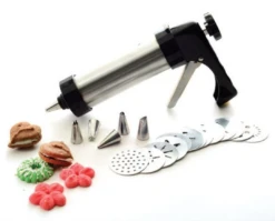 Norpro Cookie/Icing Press W/Case - Stainless Steel -Home Kitchen image 258