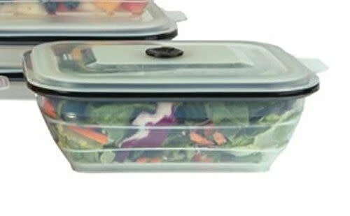 Collapse It 7 Cup Silicone Rectangle - Clear 3 Collapse It 7 Cup Silicone Rectangle - Clear