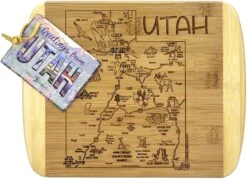 Totally Bamboo Slice Of Life Utah Cutting Board -Home Kitchen image 260